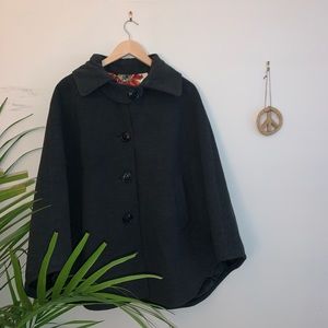 Steve Madden Wool Blend Poncho Coat